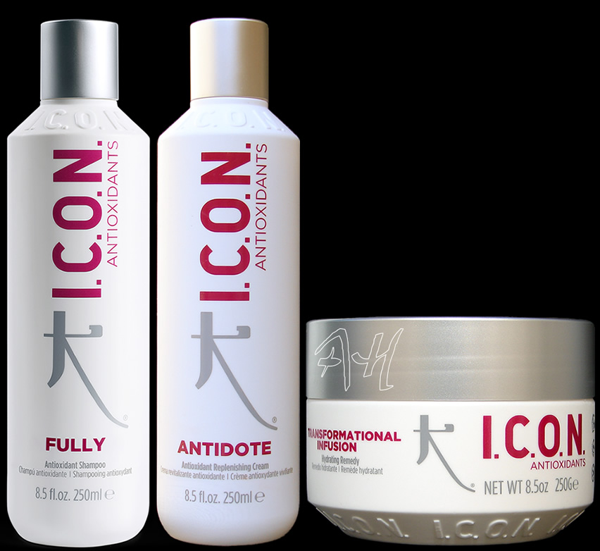 Pack ahorro antioxidante y cabellos finos de I.C.O.N. compuesto de FULLY, ANTIDOTE y TRANSFORMATIONAL INFUSION
