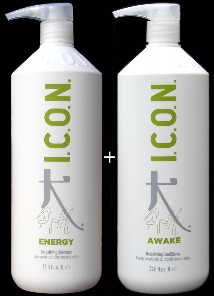 Pack ahorro: Champú ENERGY + Acondicionador AWAKE (1 litro) de ICON