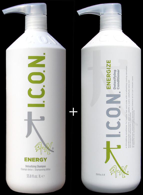 Pack ahorro: Champú ENERGY + Acondicionador ENERGIZE (1 litro) de ICON