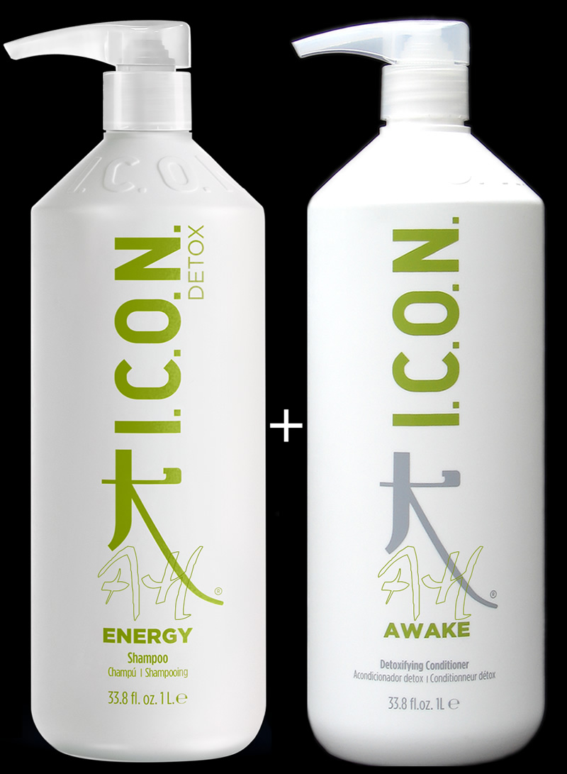 Pack ahorro: Champú ENERGY + Acondicionador AWAKE (1 litro) de ICON